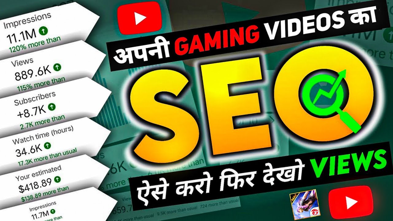 Youtube Video Ka Seo करना सीखें 🔥|| Gaming video ka seo kaise kare | Gaming video seo | #Gamerguruji
