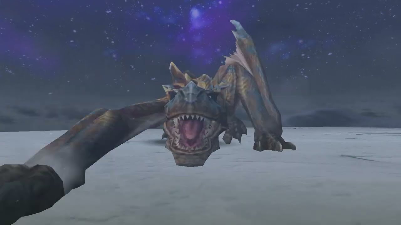 Monster Hunter Freedom Unite (MHFU) for iOS - Low Rank Tigrex - Absolute Power - Long Sword Gameplay