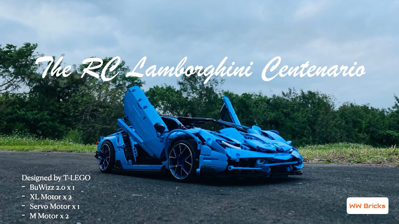 [RC] The T LEGO's Lamborghini Centenario Cada set with BuWizz 2.0