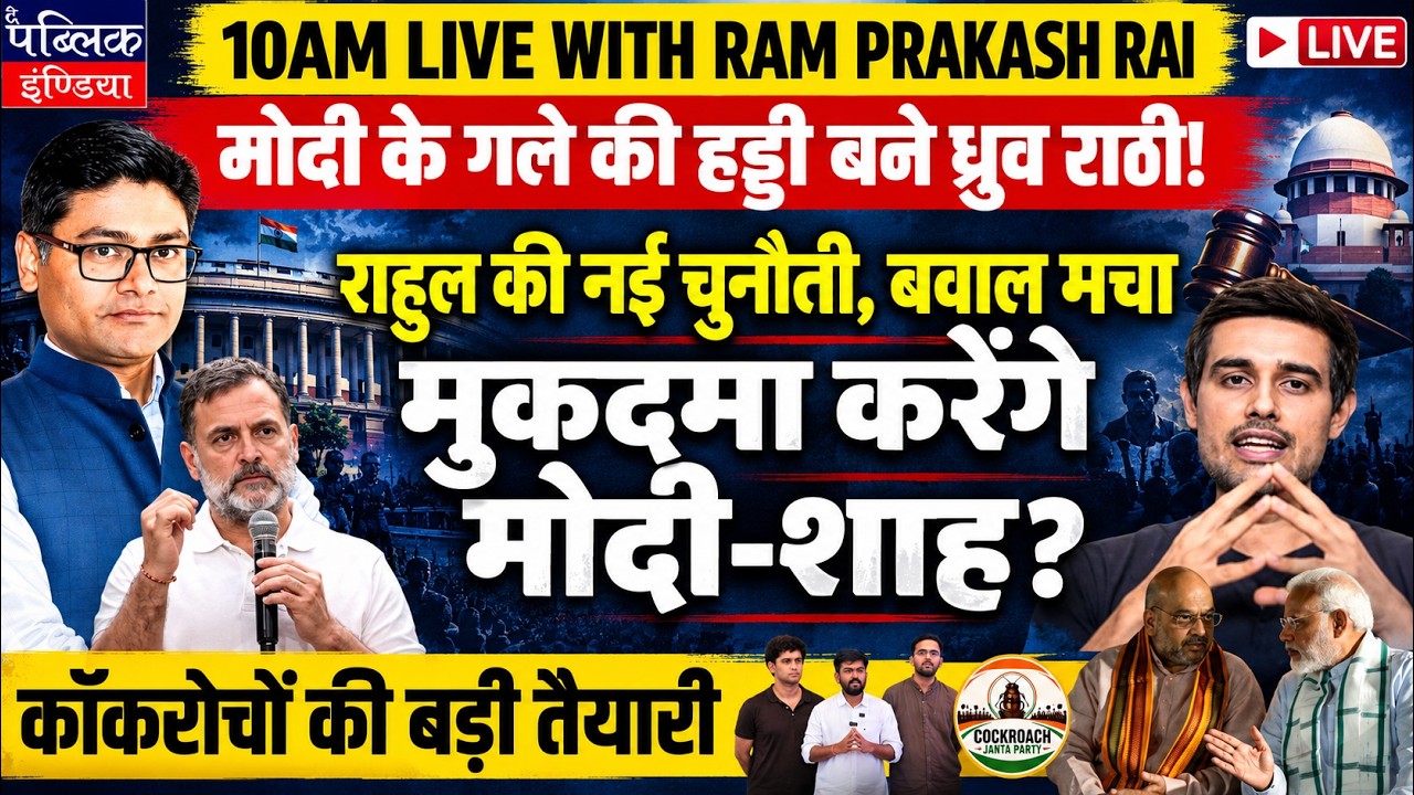 Druv Rathee leads London protest | Rahul targeted modi-shah | CJP | CEC | neha