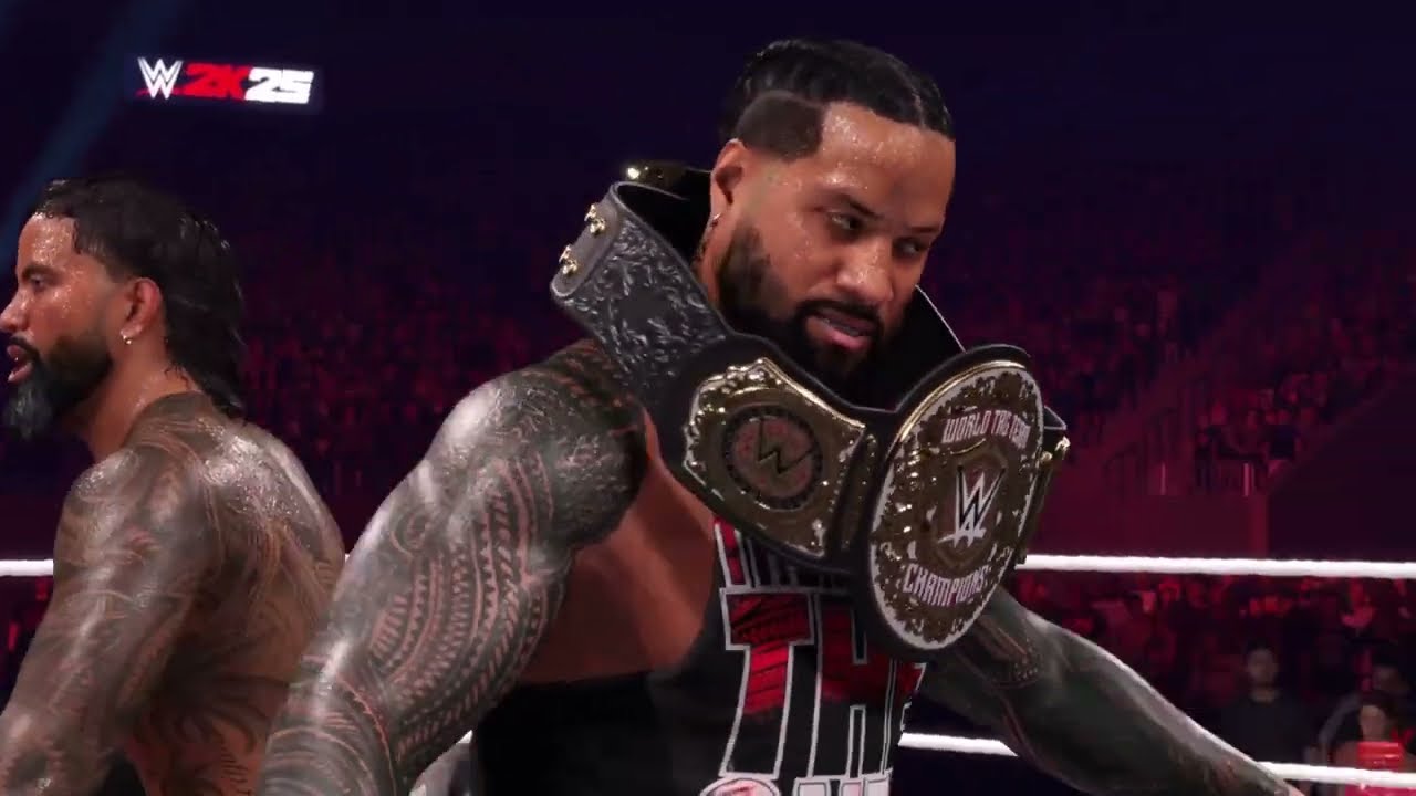 The Usos Vs War Raiders, World Tag Team Championship - WWE 2K25 (GAMEPLAY NO COMMENTARY)