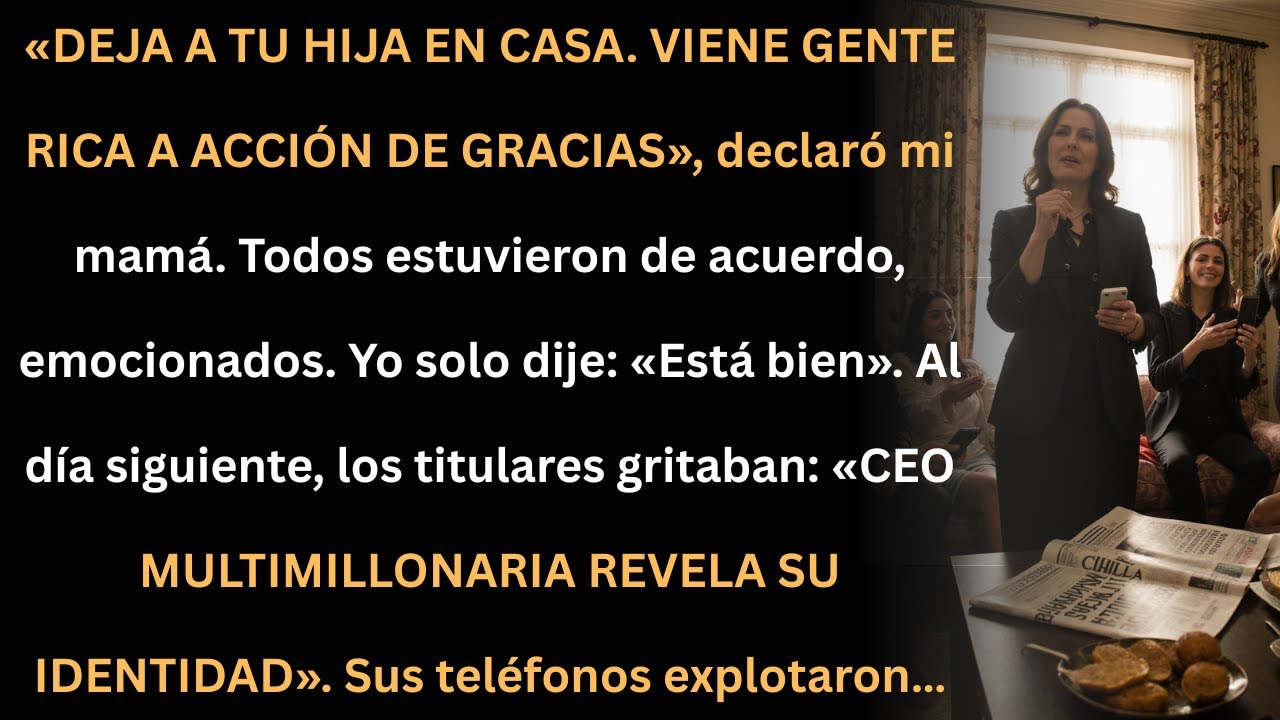 La mamá dijo “Deja a tu hija en casa”… al día siguiente, todos se enteraron de la verdad.