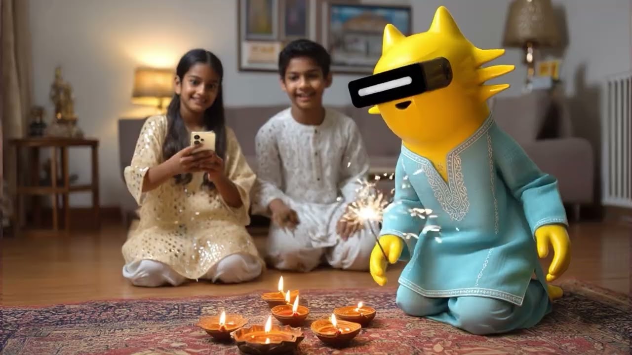 realmeow joins the celebration | Happy Diwali to our the realme fam 🪔💛