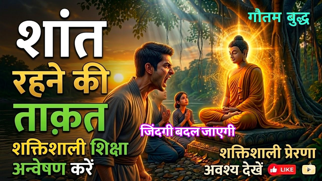 शांत रहने की ताकत | बुद्ध और उनके शिष्य की कहानी HINDI MOTIVATIONAL STORY #motivation #buddha #story