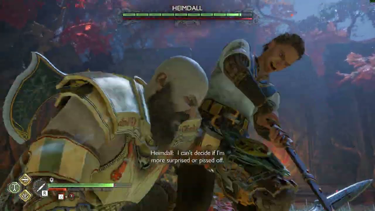 God of War Ragnarok - Часть 77 - Бой с боссом Хеймдаллем