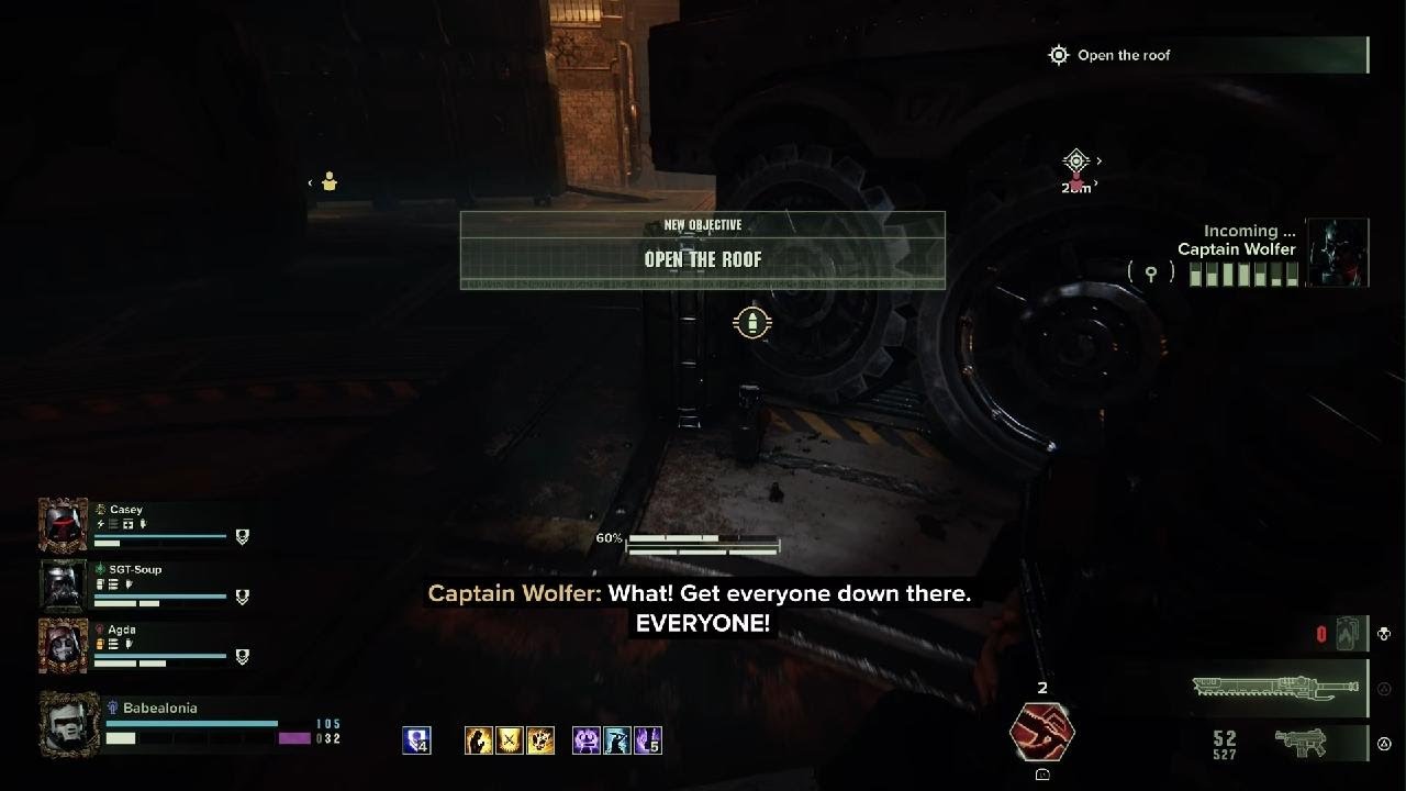 Warhammer 40000: Darktide SGT Soup got stuck in the wall