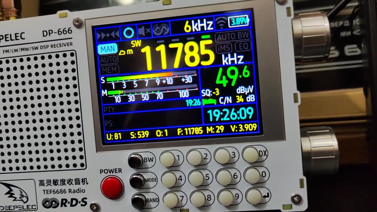 Deepelec  DP 666. TEF 6686. FM ,  AM.  Первое знакомство.