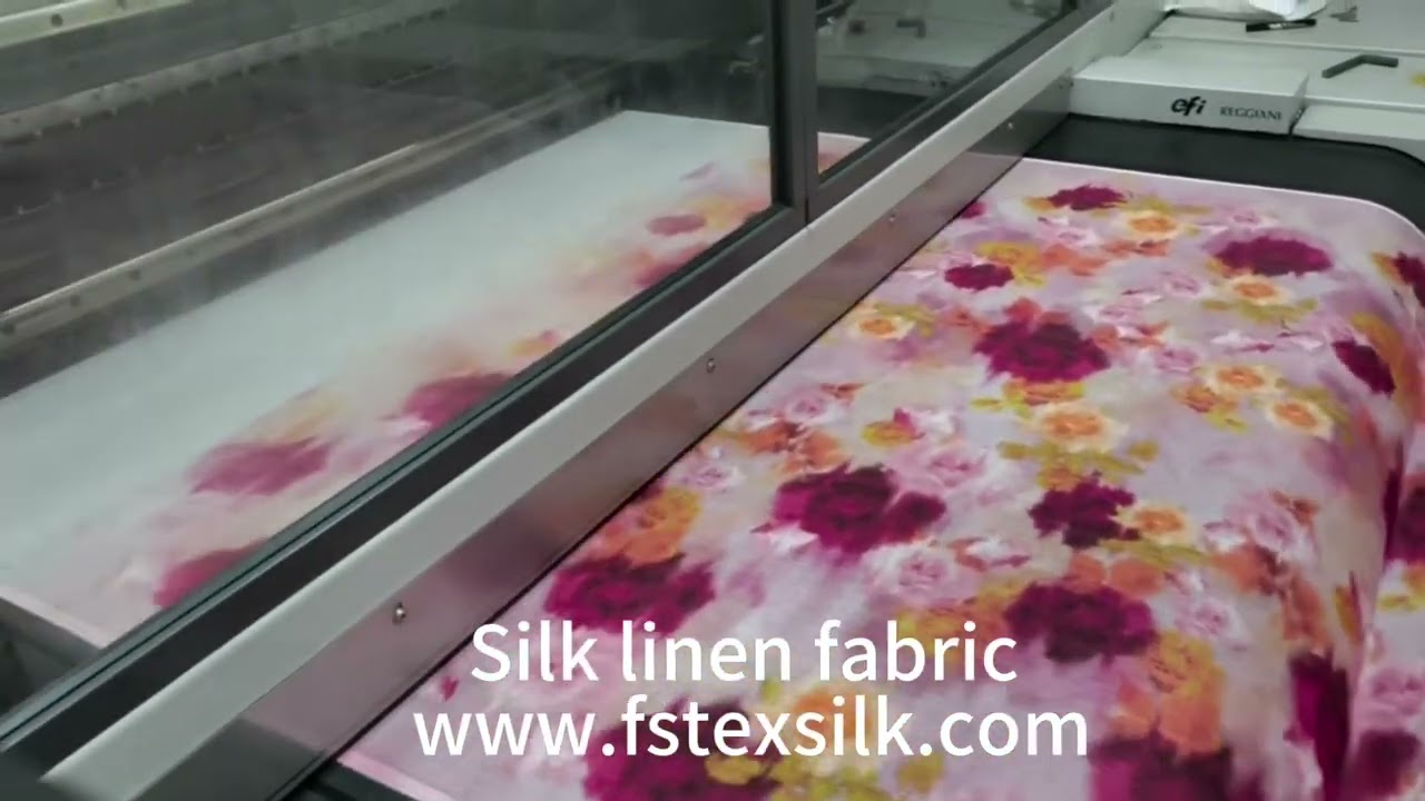 Silk linen fabric manufacturer