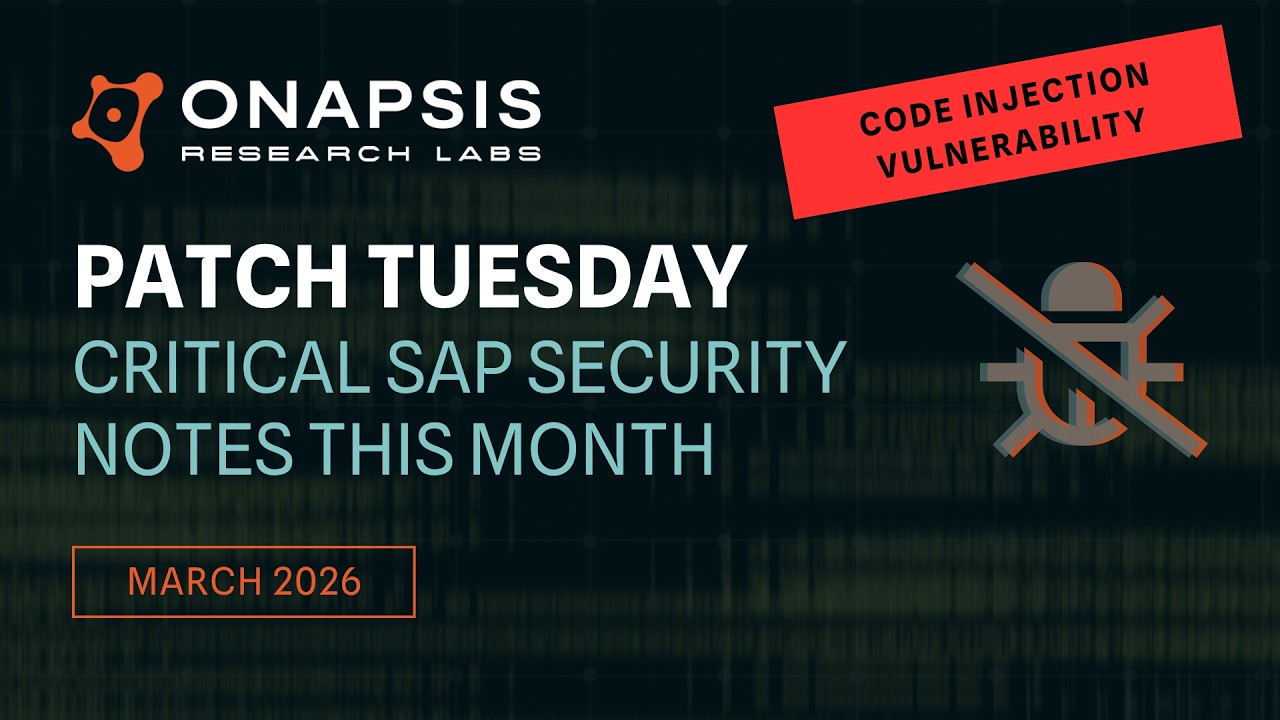 SAP Security Notes: March 2026 Patch Tuesday Overview