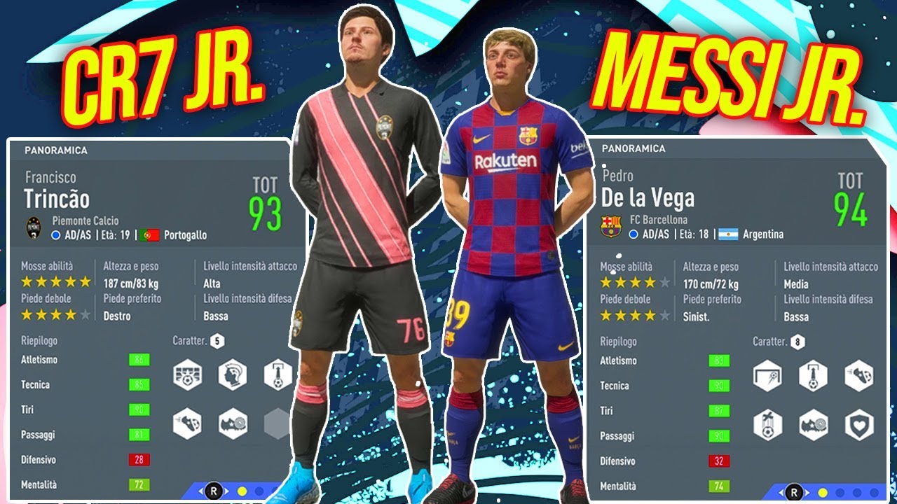🥇I MIGLIORI GIOVANI FENOMENI 100% SCONOSCIUTI per la CARRIERA di FIFA 20! *CR7 e MESSI JR.*
