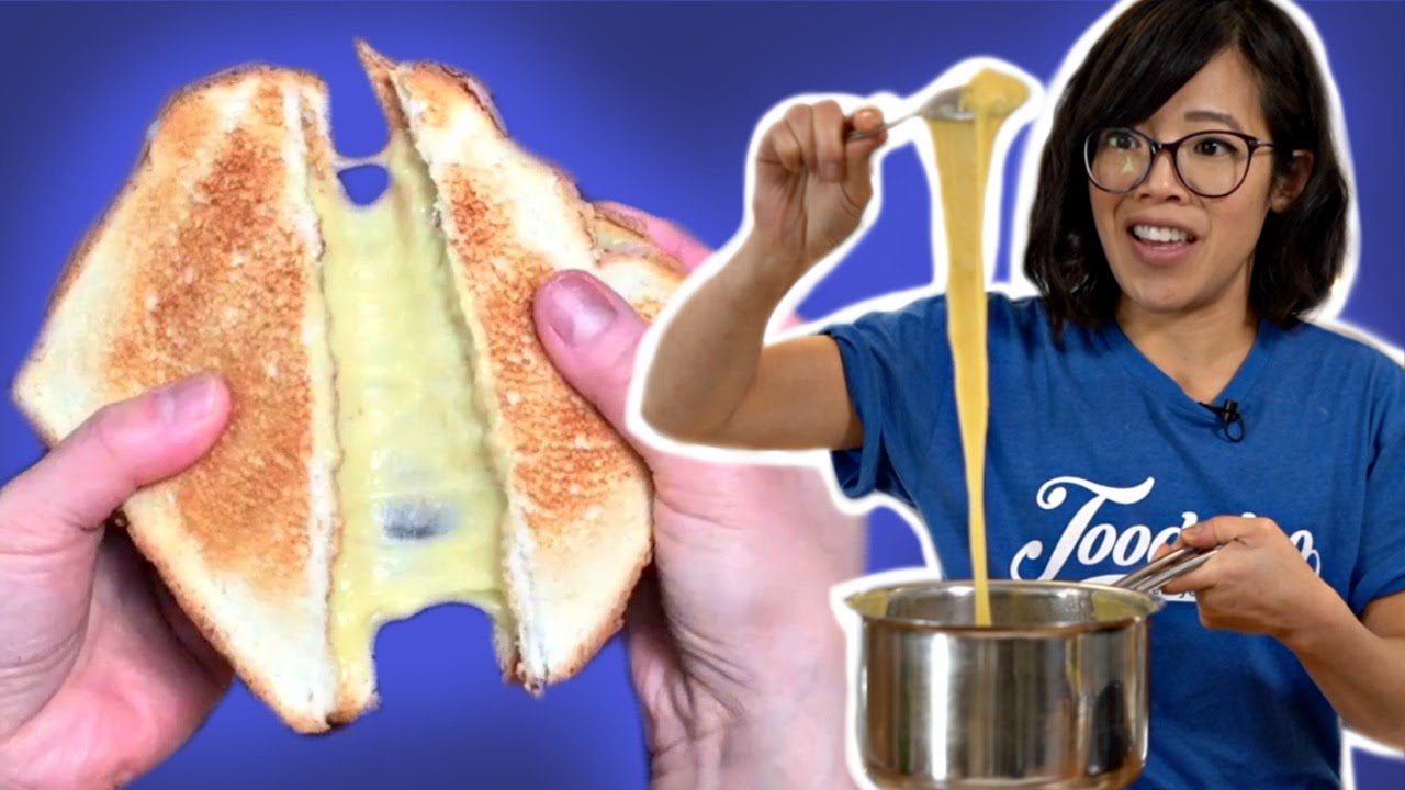 How to Make STRETCHY VEGAN Mochi Cheese -- Grilled Mochiese Sandwich