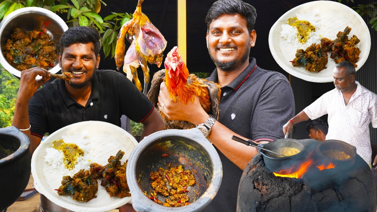 Famous Sankagiri மண்சட்டி வறுவல்  CHICKEN Gravy | சங்ககிரி நாட்டுக்கோழி விருந்து  | CHICKEN COOKING