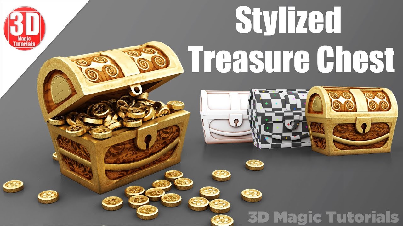 Blender 2.81 - Stylized Treasure Chest | Modeling and Textures
