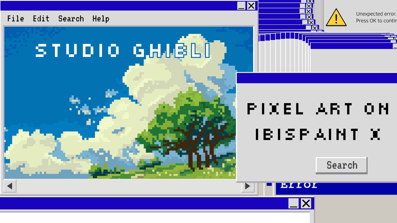 ✨Pixel Art on Ibispaint X | Studio Ghibli Wallpaper | aesthetic✨