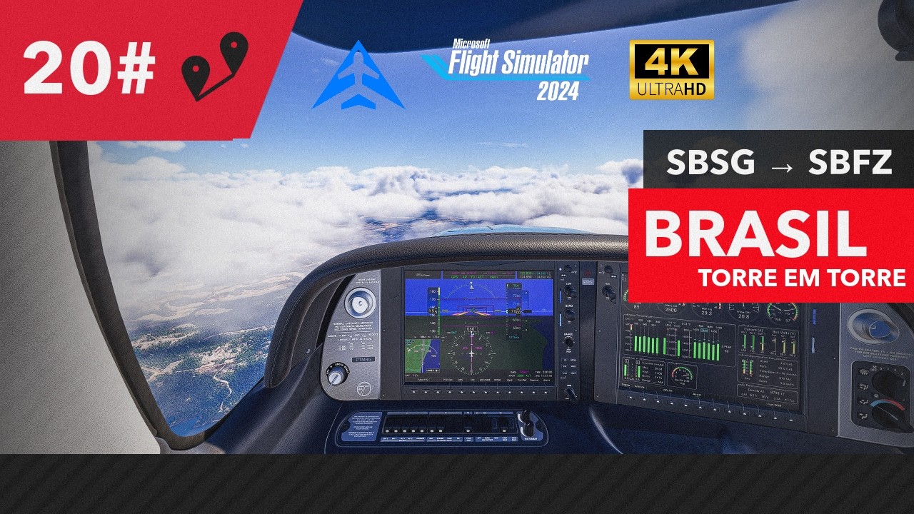 MSFS 2024 LIVE DE ANIVERSÁRIO | SBFZ x SBTE | BRASIL DE TORRE EM TORRE - VATSIM/IVAO EP21#