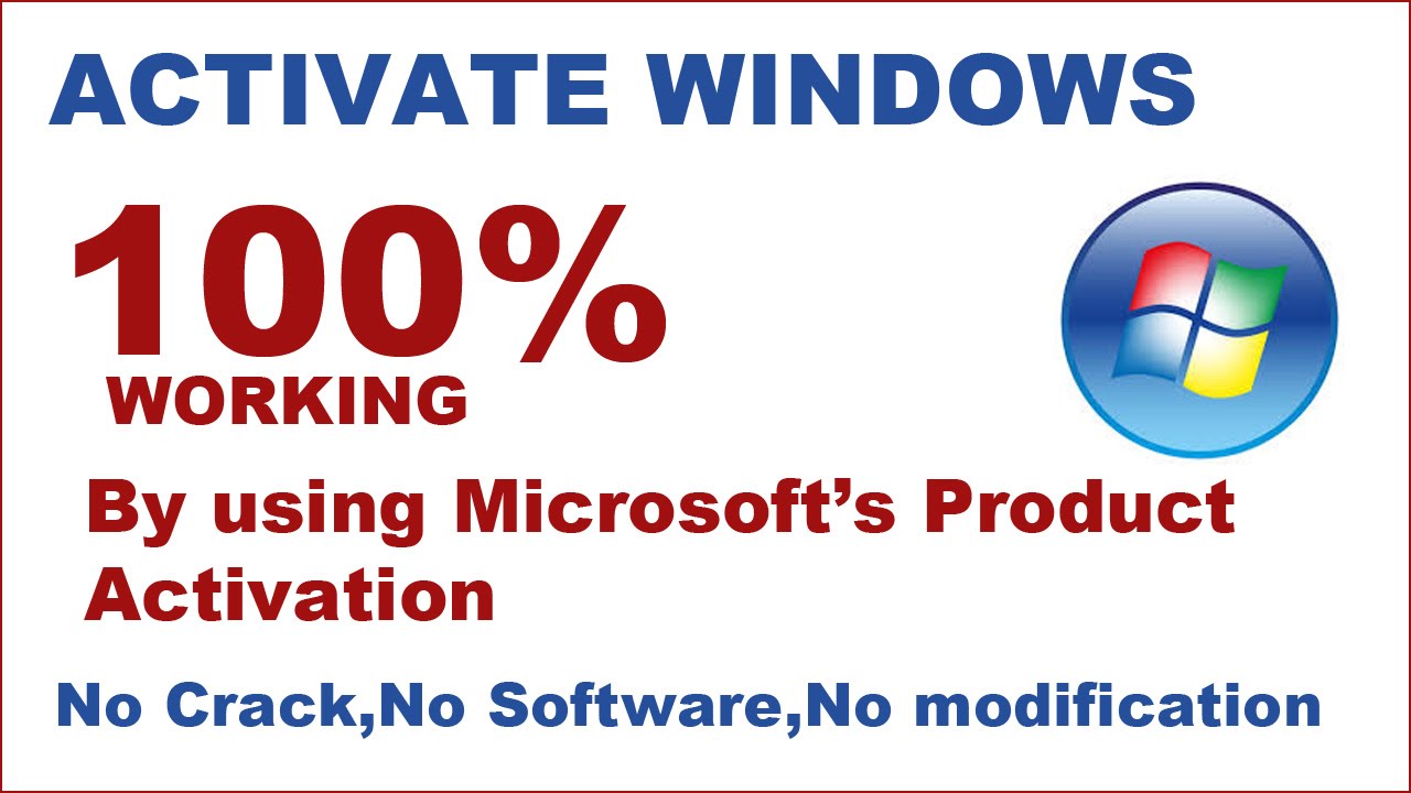 Activate Windows 7 final solution and fix in Hindi with eng doc- without any software and crack