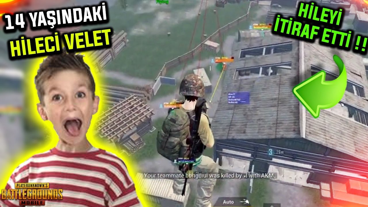 14 YAŞINDAKİ HİLECİ VELETLE VS ATTIM ! HİLEYİ İTİRAF ETTİ ! PUBG Mobile Hileleri
