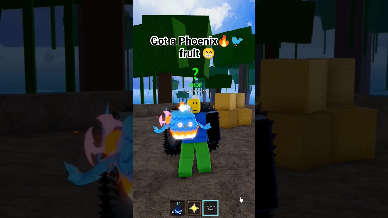 Got a Phoenix fruit in 1st sea 😁 #roblox #bloxfruits