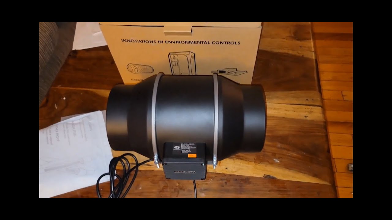 Ac infinity 6'' inline fan Unboxing and Review