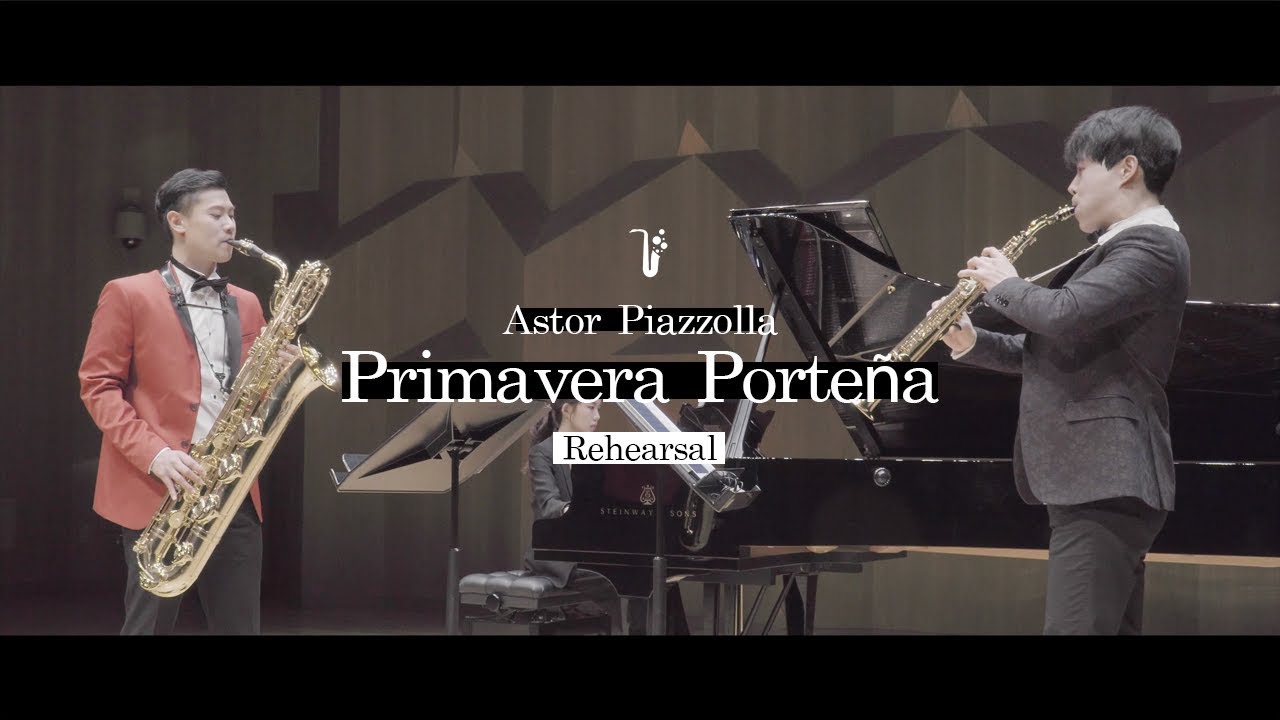 A.Piazzolla: Primavera Portena (saxophone duo rehearsal)