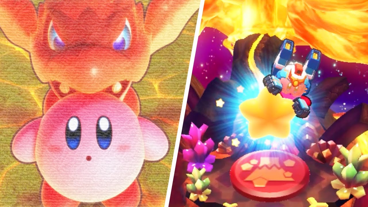 Kirby's Return to Dream Land Deluxe - Level 7: Dangerous Dinner - No Damage 100% Walkthrough