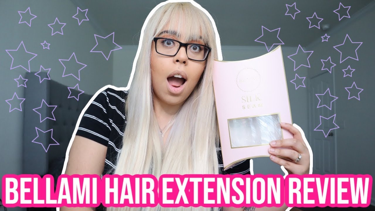 BELLAMI SILK SEAM HAIR EXTENSION UNBOXING/REVIEW + TRY ON 💗☺️