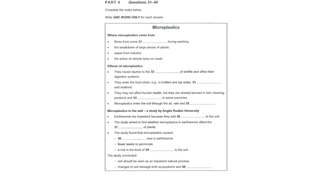 Cambridge 19 listening test 3 section 4