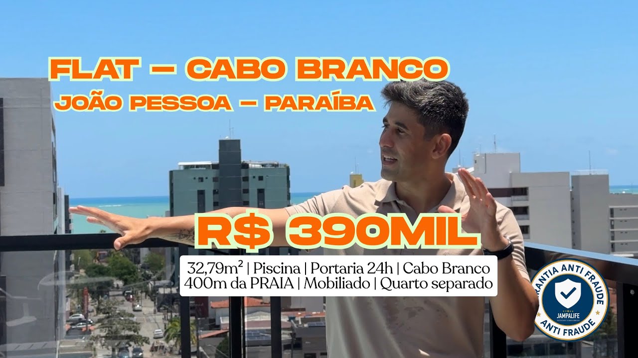 Flat em Cabo Branco - Pertinho da praia 