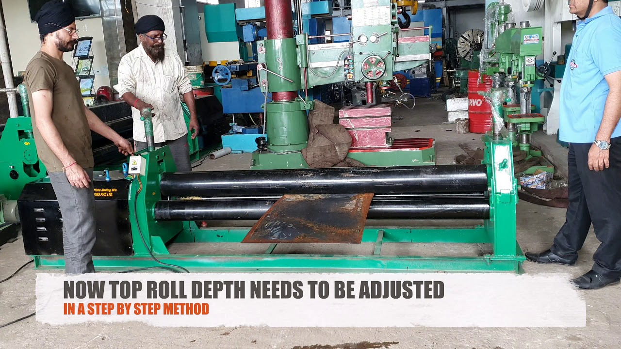 3 Roller Plate Rolling Machine 2000 x 8 mm