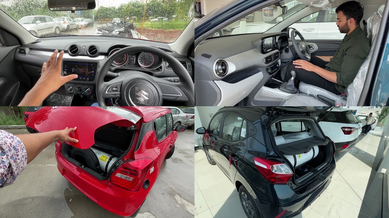 Maruti Swift CNG Vs Hyundai i10 Nios CNG - Same Rate But More Features | Comparison