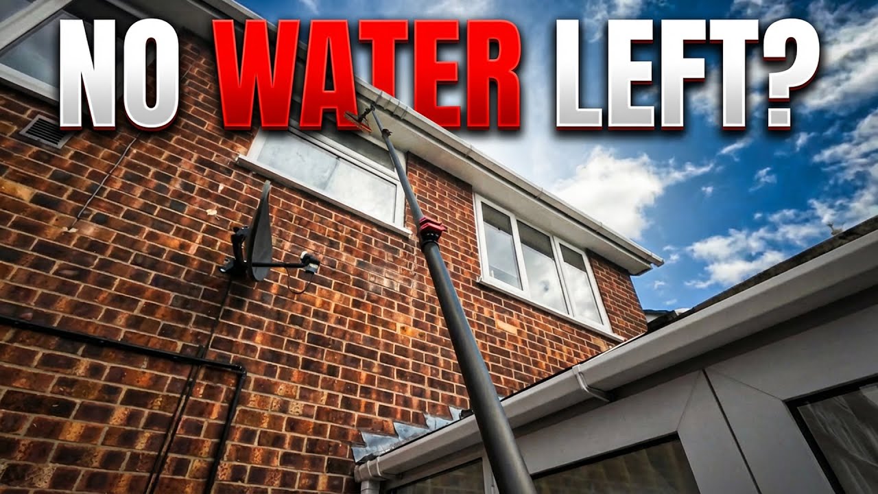 Window Cleaning HACKS with LIMITED Water!