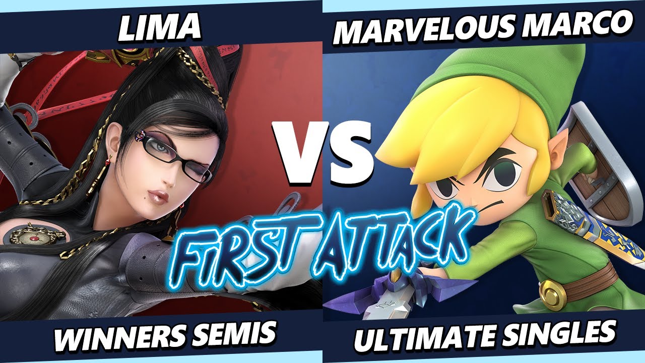 First Attack 2025 TOP 8 - Lima (Bayonetta) Vs. Marvelous_Marco (Toon Link) Smash Ultimate - SSBU