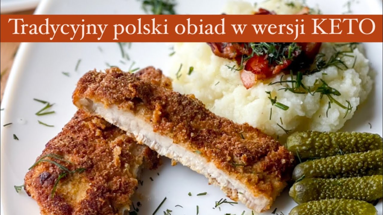Tradycyjny polski obiad w wersji KETO, ziemniaki ? Kotlet w panierce ?