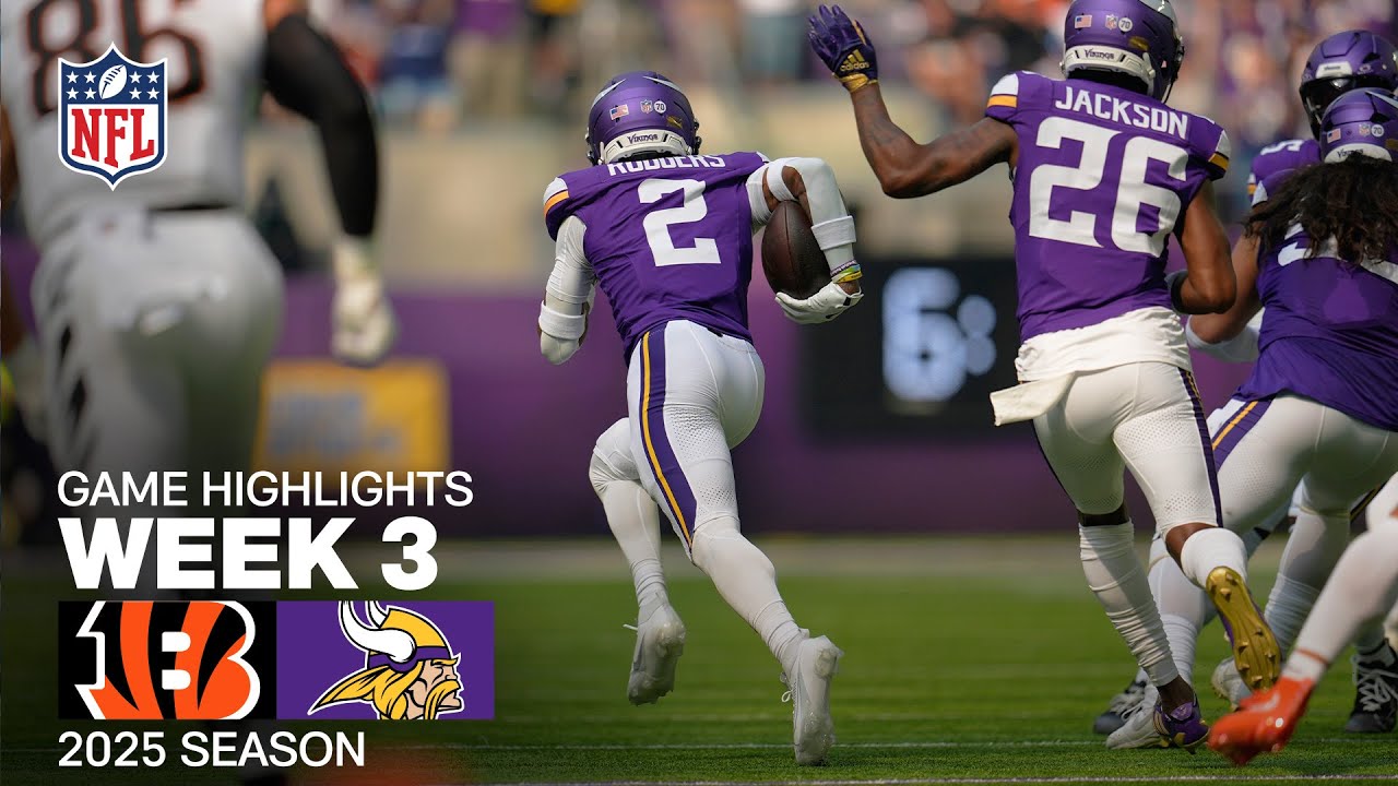 Cincinnati Bengals vs. Minnesota Vikings Game Highlights | NFL 2025 Season Week 3