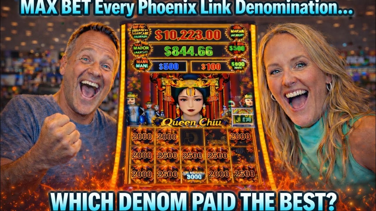 BACK MAX BETTING Every Denomination on Phoenix Link… Chasing JACKPOTS! 🔥