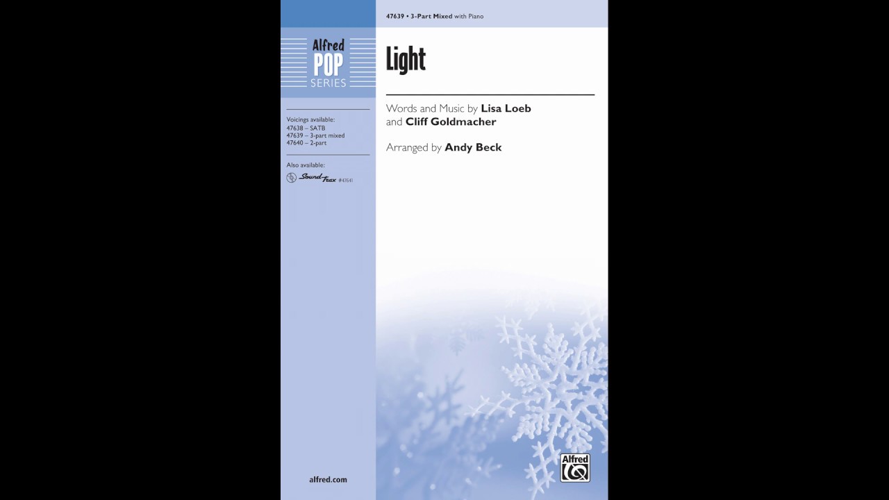 Light, arr. Andy Beck (3-Part Mixed) – Score & Sound