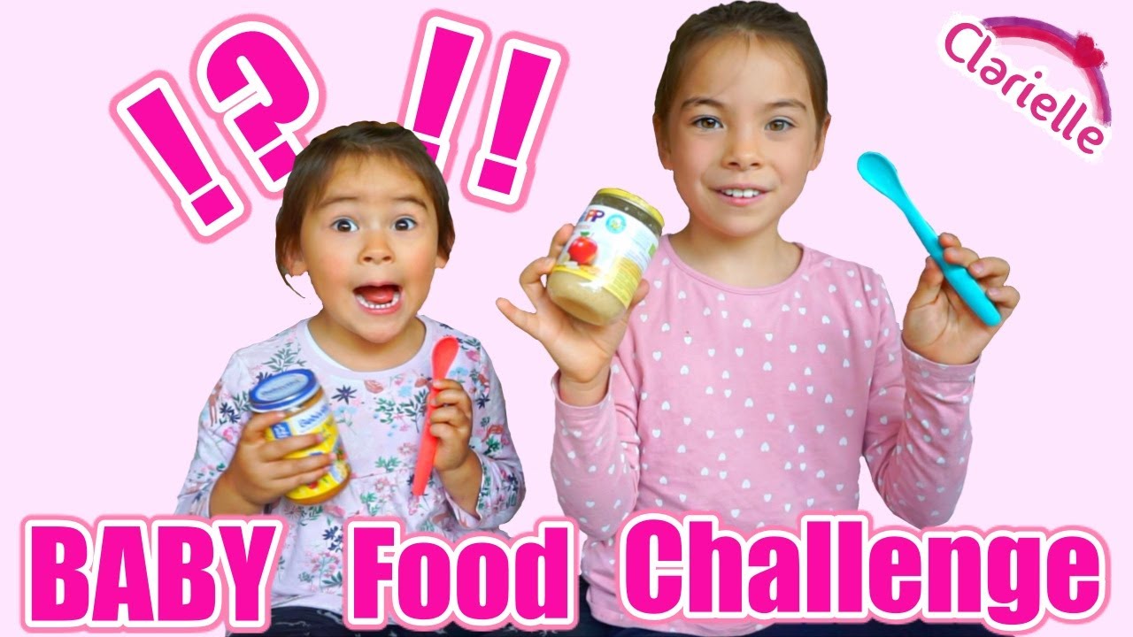 BABY Food Challenge mit 👶🏻 Baby | Babynahrung testen für unser neues Geschwisterchen | Clarielle