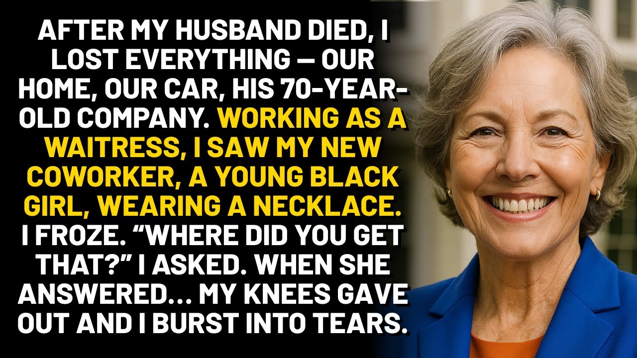 Ex-Billionaire Grandma Froze at Her Waitress Coworker’s Necklace She Burst Into Tears and Hugged Her