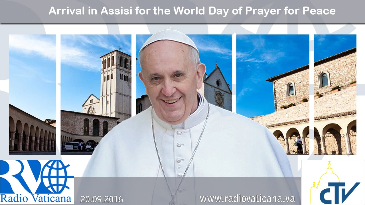 Arrival in Assisi for the World Day of Prayer for Peace - 2016.09.20