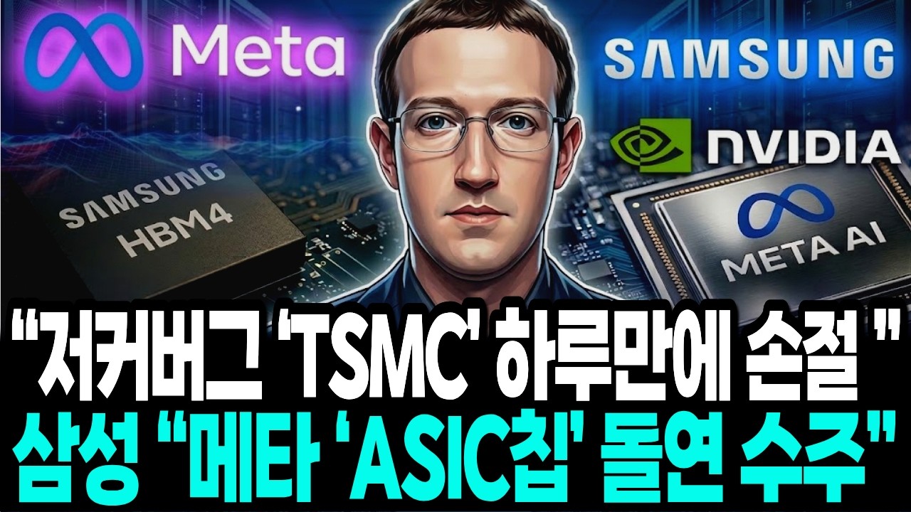 하루만에 ‘TSMC’ 손절한 ‘저커버그’… 삼성 “메타 ‘ASIC칩’ 돌연 수주”