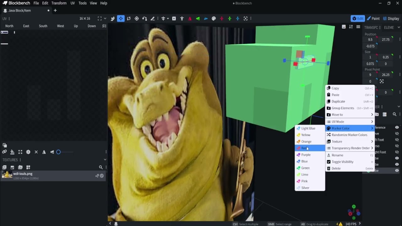 Building Louis in Blockbench | Tiana's Bayou Adventure Behind-the-Scenes