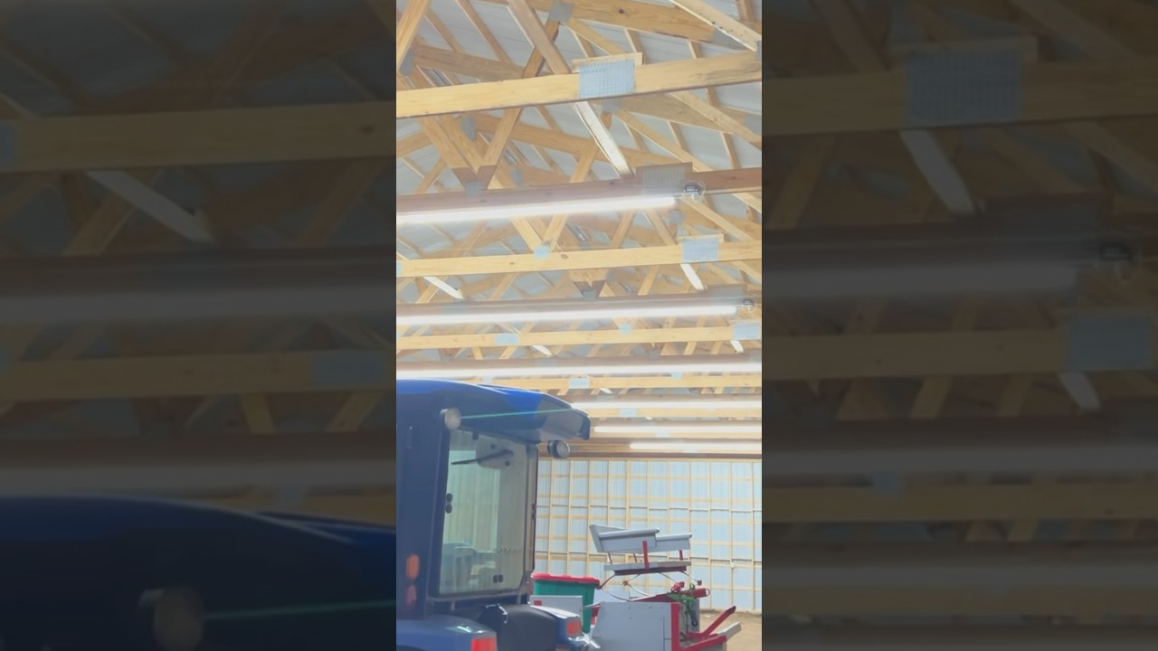 The best pole barn lighting on the market !!!! Check out the video on the channel