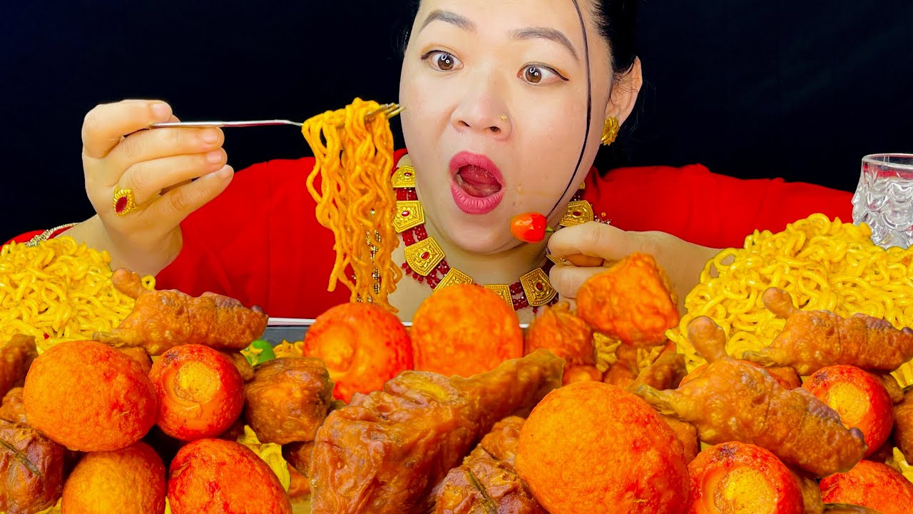 Spicy Chicken Leg Drumsticks Mukbang | Hot chilli Feast
