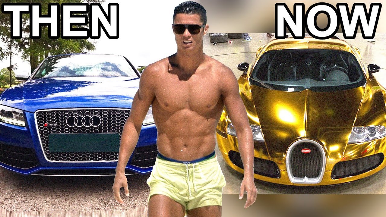 10 Footballers Cars ★ Then and Now ★ Ronaldo,Messi, Neymar...etc