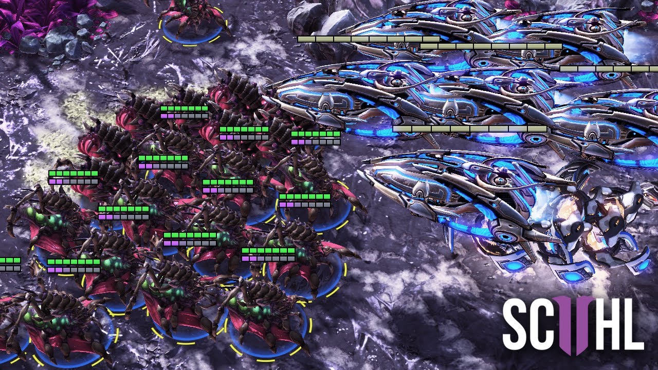 MASS QUEENS vs. LATE-GAME PROTOSS - Starcraft 2: Dark vs. Trap