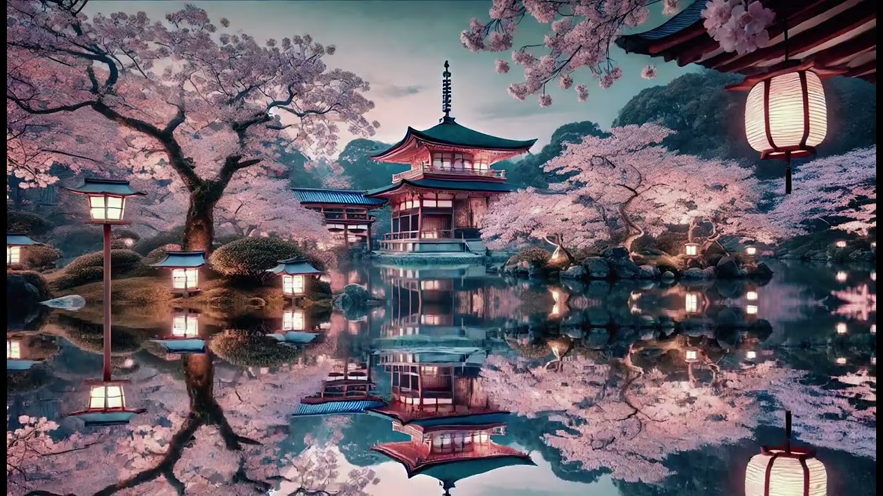 Peaceful Japanese Sleep Music | 2 Hours of Soothing Sakura Ambience