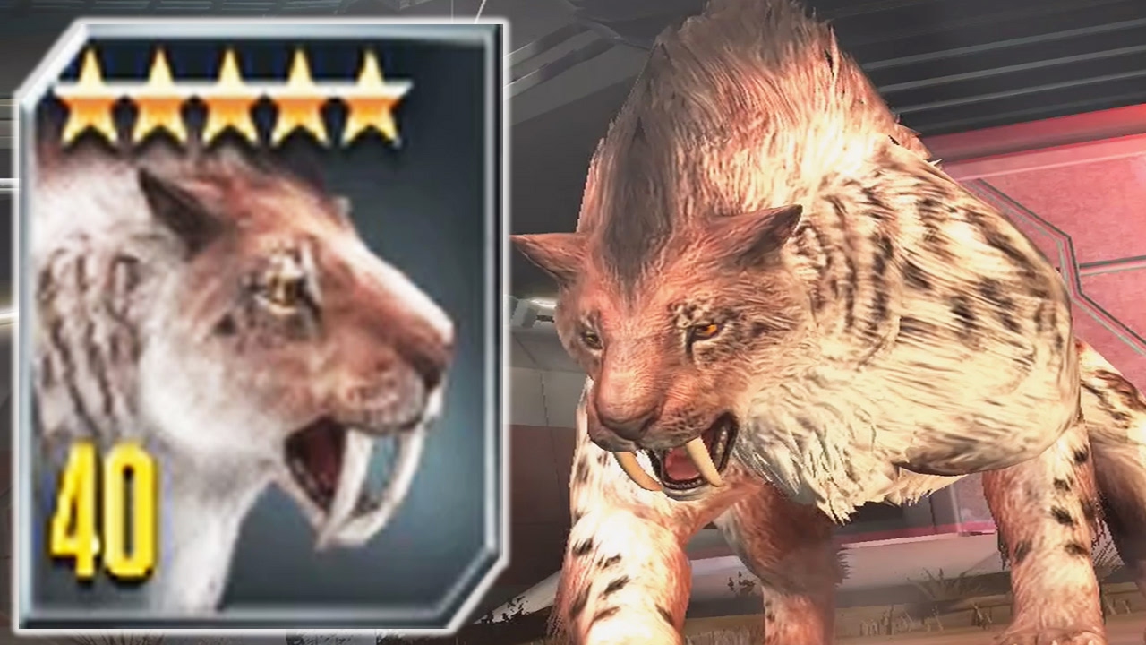 SMILODON MAX LEVEL 40 - Jurassic World The Game