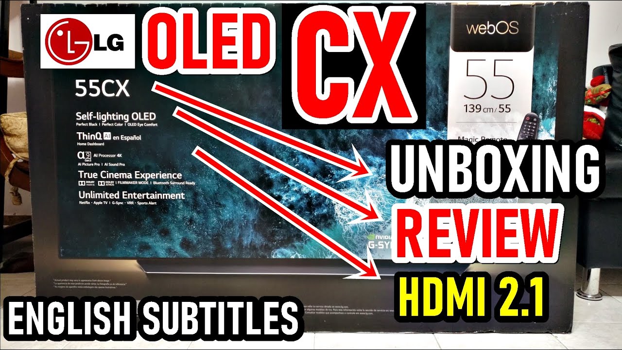 LG CX OLED Smart TV: UNBOXING y REVIEW - Tiene HDMI 2.1 para 120Hz en 4K