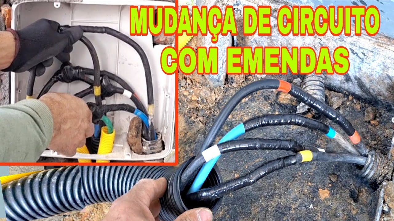 TRANSFERÊNCIA DE CAIXA DE PASSAGEM COM EMENDA DE CABOS 