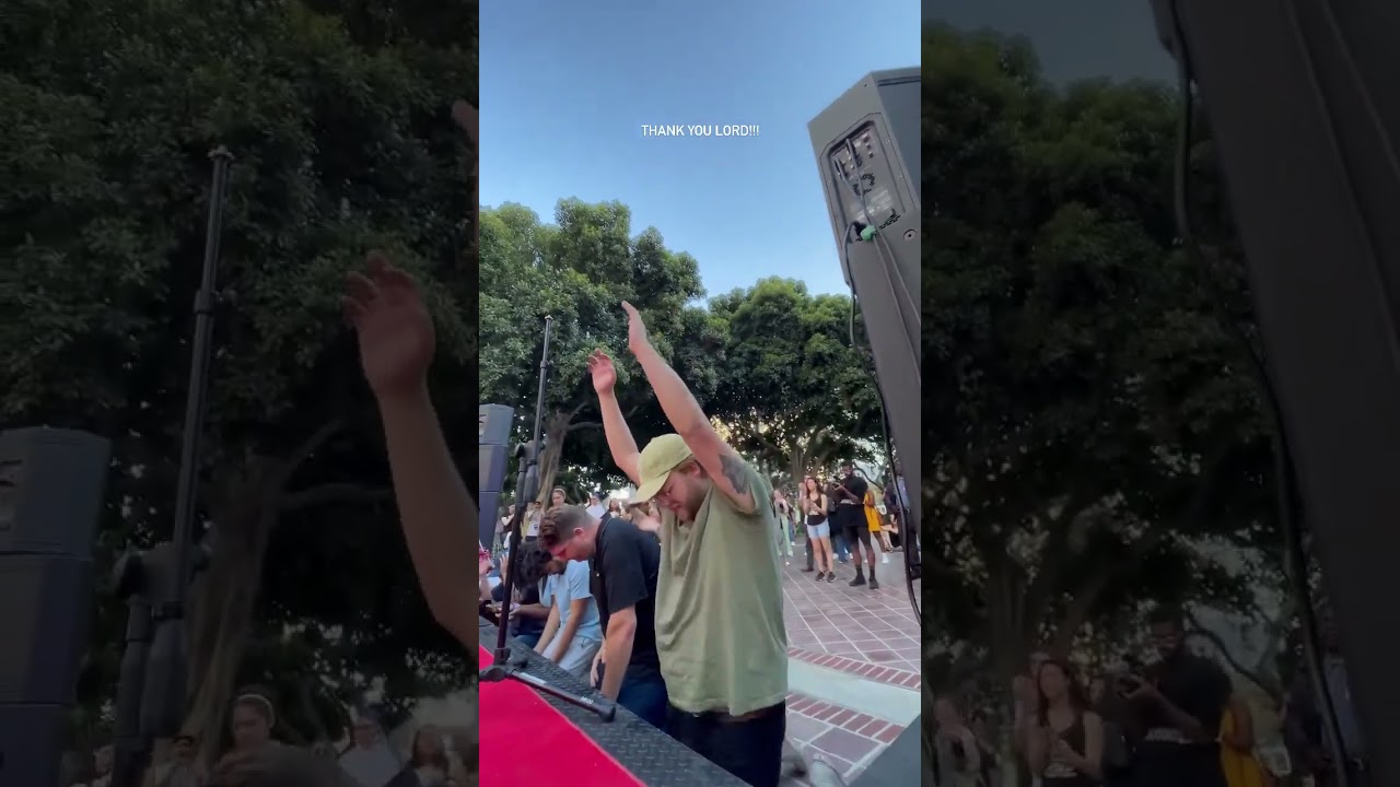Many surrendering their lives to Jesus in Los Angeles 🔥 #revival #jesus